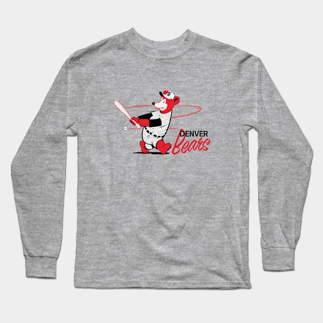 Classic Denver Bears Baseball Long Sleeve T-Shirt by LocalZonly